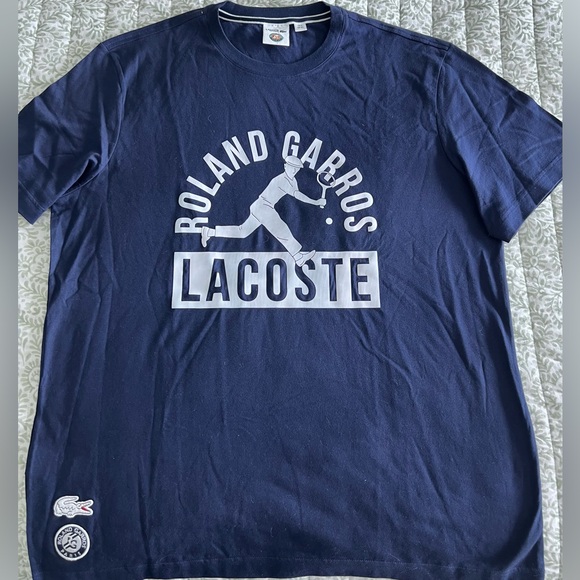 Lacoste Roland Garros Navy Men’s T-Shirt NWT